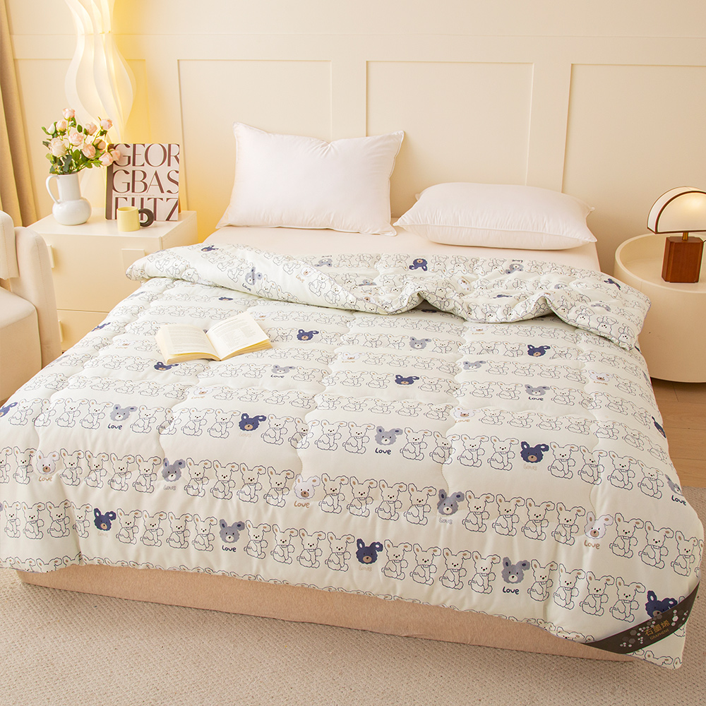 Graphene Thermoregulating Soy Fiber Washable Quilt, , large