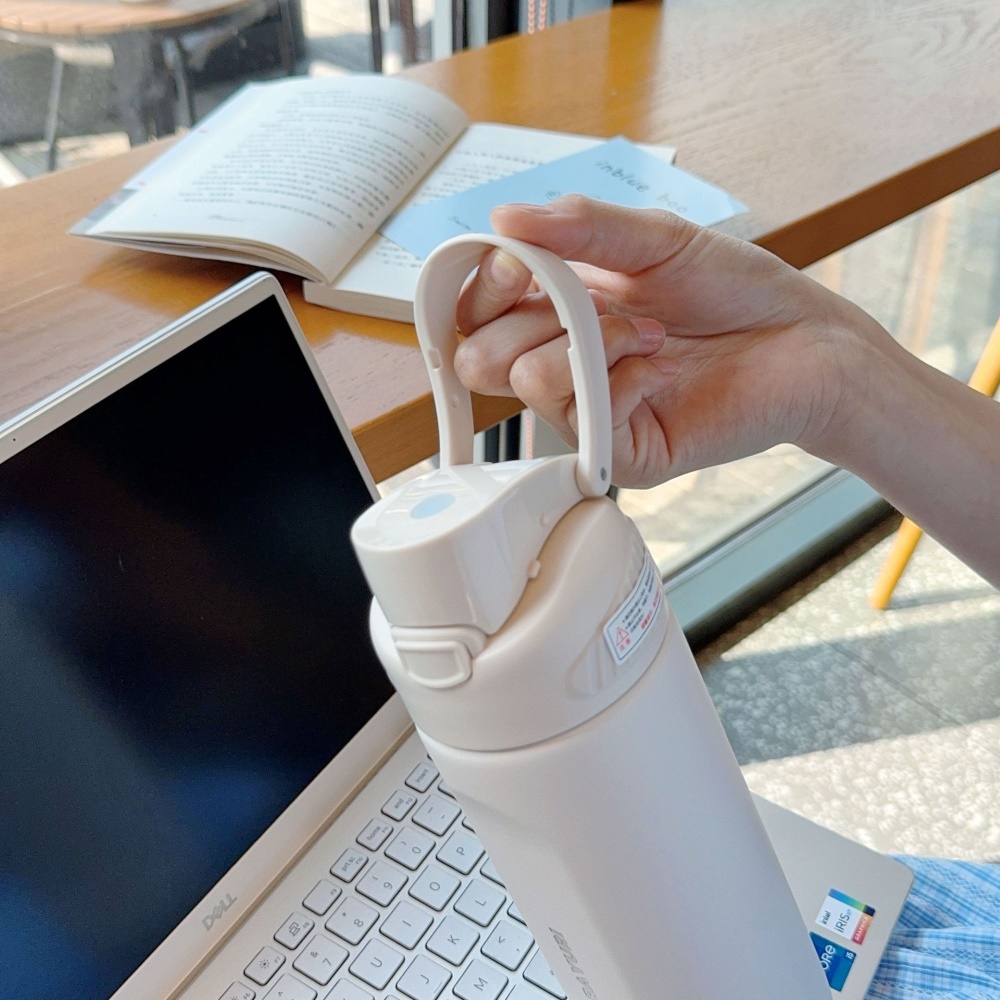 【H&R安室家】SITARAYURI 雙飲手提304不鏽鋼保溫瓶800ml(H63), , large