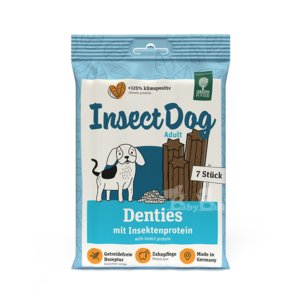 【倆寶貝精品館】Green Petfood德國綠自然 低敏昆蟲蛋白六星機能潔牙棒180gｘ2入, , large