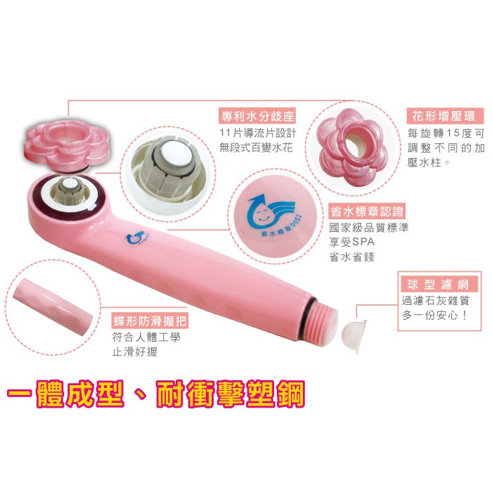 [春佰億]日本除氯健康沐浴組(8SM*2+日本除氯器*4+贈轉接銅牙*2+測試液)百變節水花灑蓮蓬頭 加壓式省水蓮蓬頭 除氯淨水器, , large