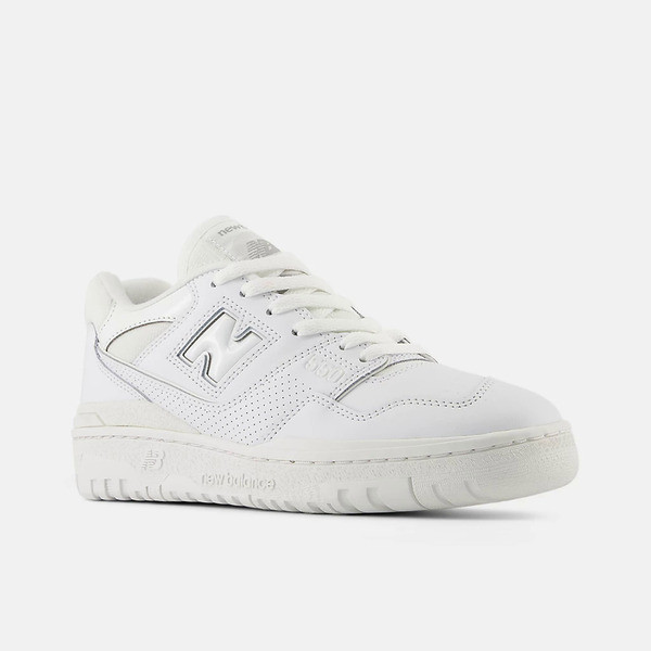 Kixpress-New Balance 女 休閒鞋 B楦 復古 經典 簡約 NB 550 皮革 百搭 穿搭 白 [BBW550EC], , large