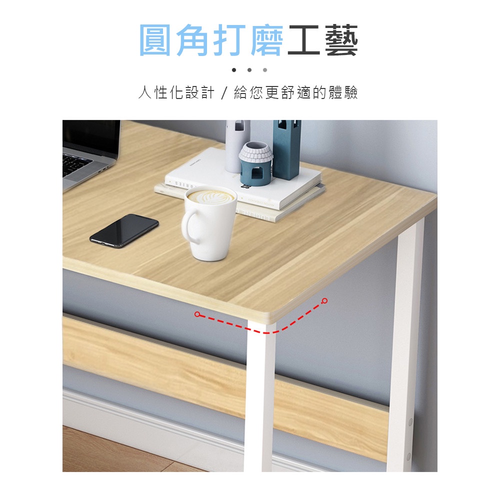 【AOTTO】簡約實用鋼架電腦桌-100公分(FT-050), , large