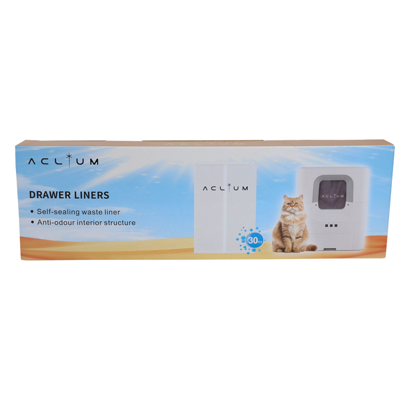 Aclium Drawer Liners (30 PCS) - For Automatic Cat Litter Box, , large