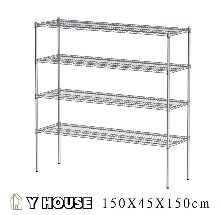【Y HOUSE】150x45x150 cm heavy-duty four-layer iron rack heavy-duty rack heavy-duty iron rack, , large
