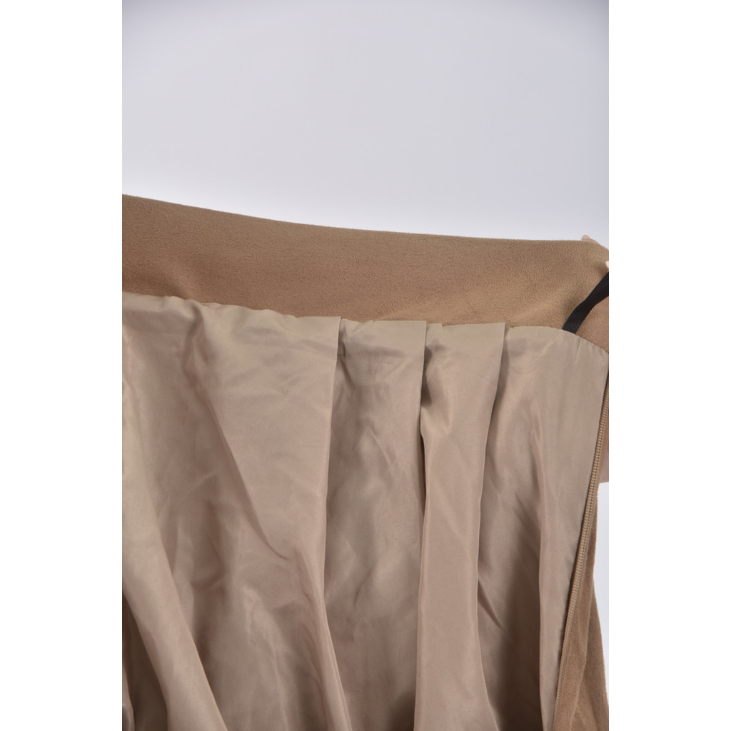 (M) 質感壓紋杏色長裙二手衣, , large