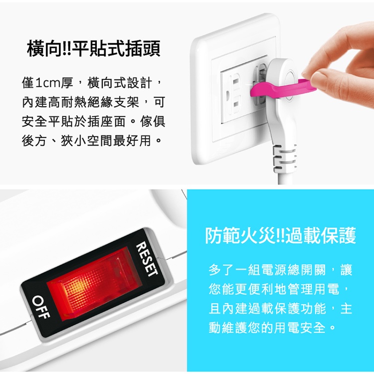 Tyson太順電業 台灣製 7切6座 3孔延長線 【現貨】多尺寸 376AS 延長線 安全防火 阻燃 耐用 耐摔, , large