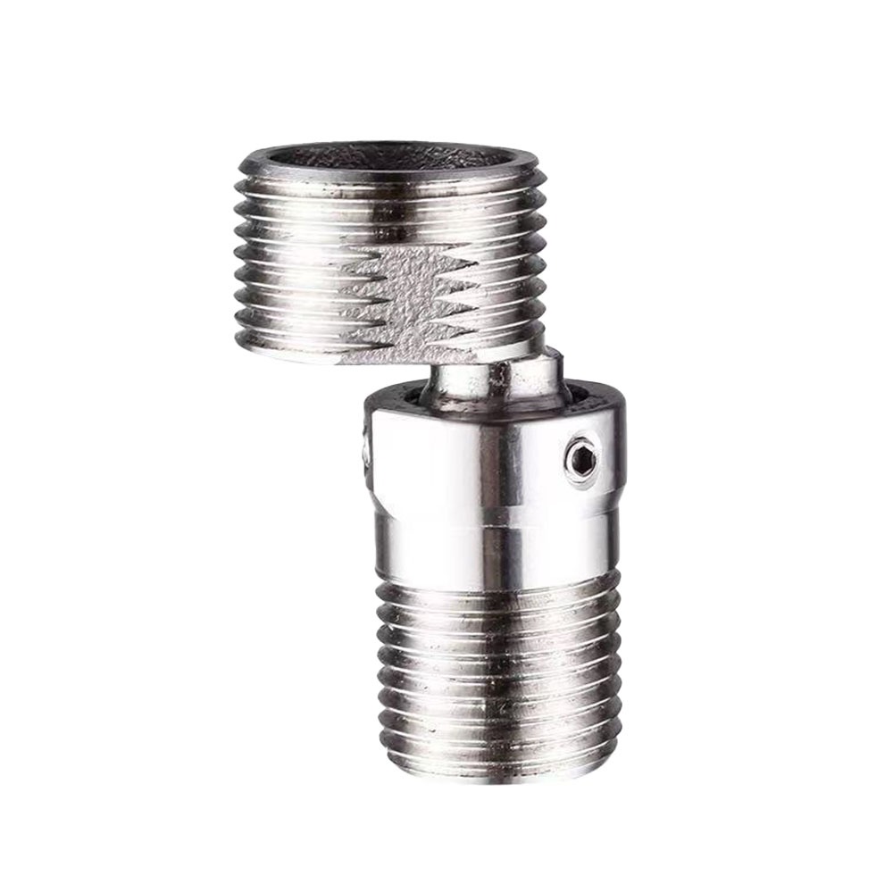 Two 304 stainless steel shower heads with 360&deg; omnidirectional curved feet, , large