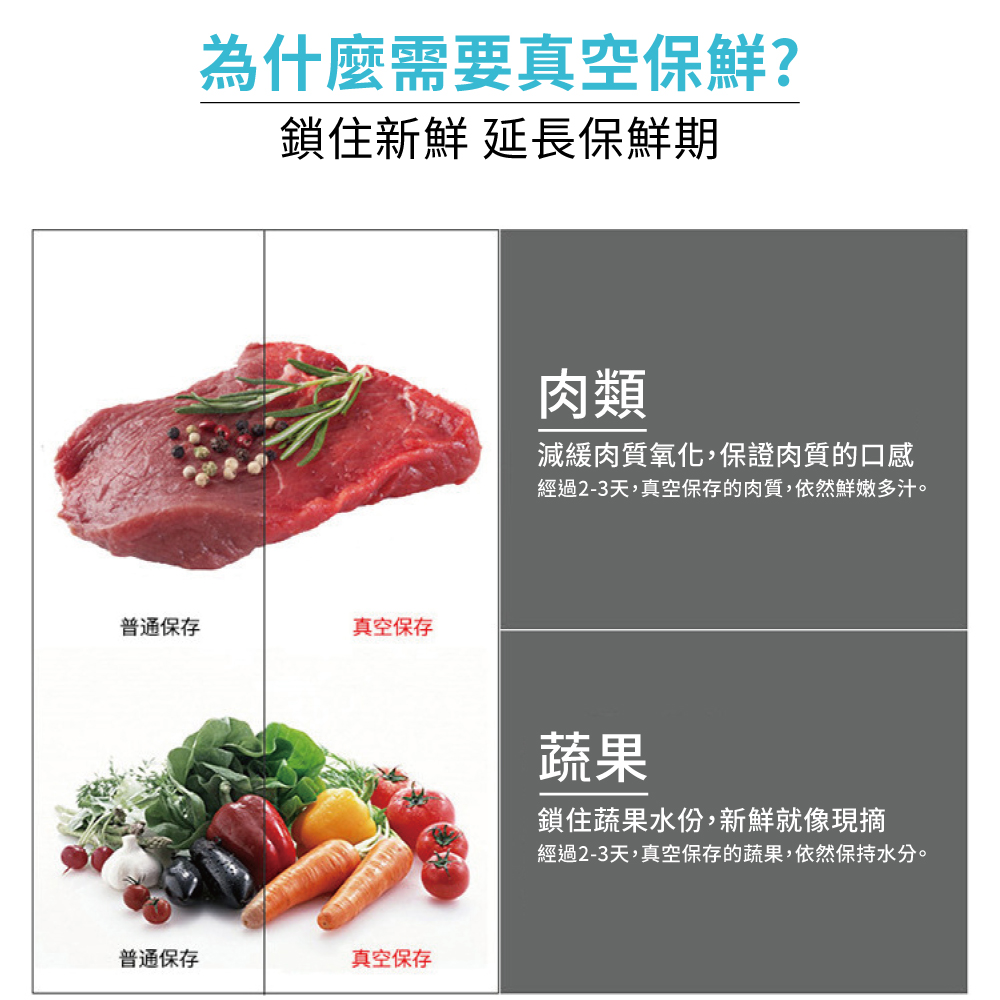真空鮮食袋6入組, , large