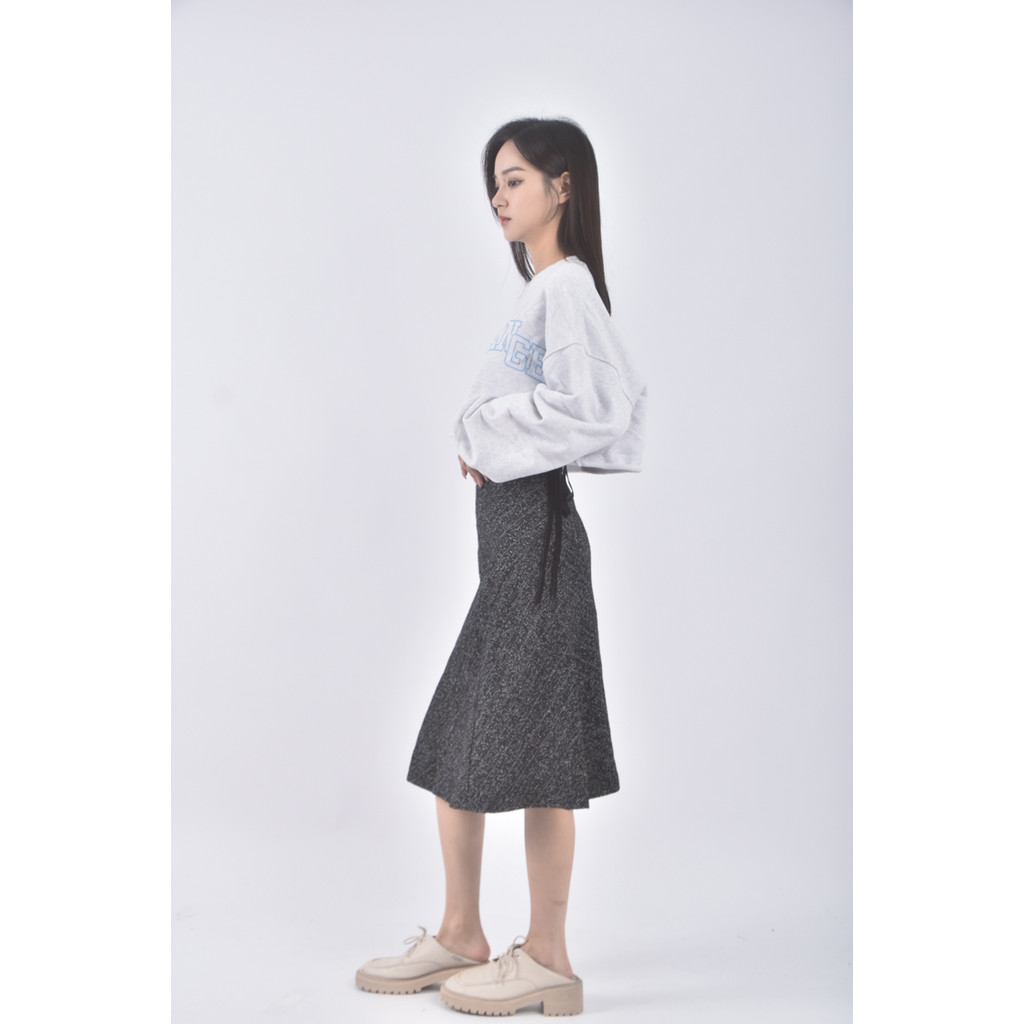 (2XL) 質感蝴蝶結黑色長裙二手衣, , large