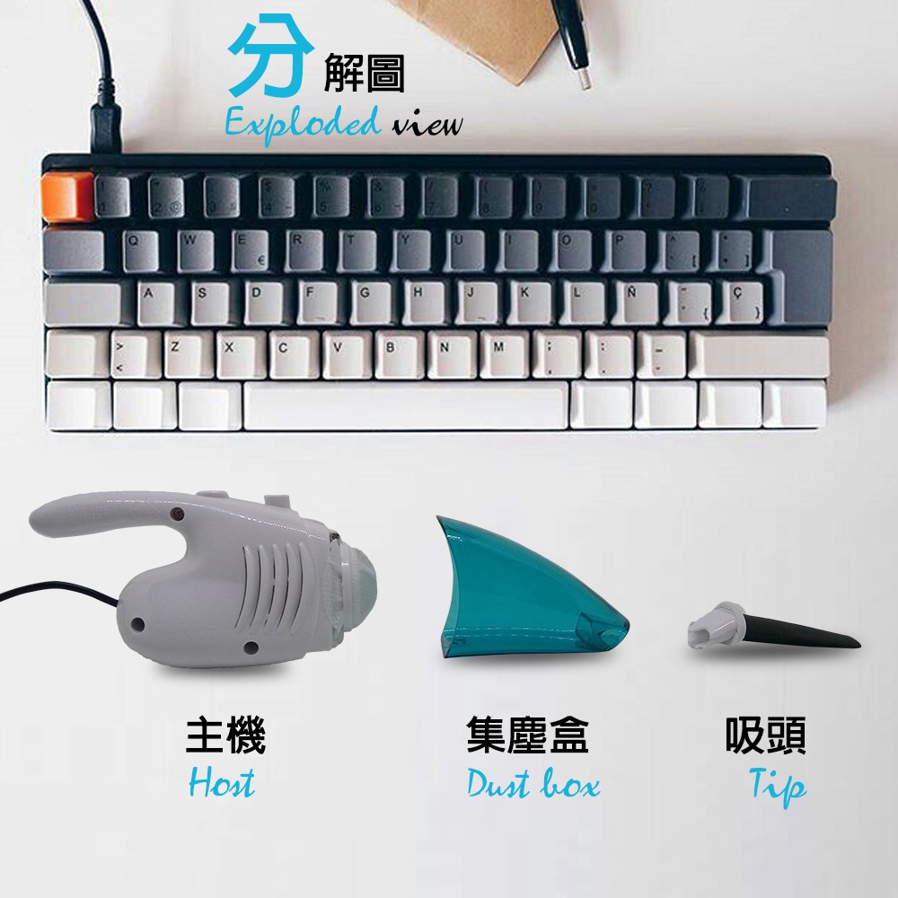 GS MALL 迷你小鋼砲吸塵器 小鋼砲吸塵器 迷你吸塵器 USB吸塵器 吸塵器 超強吸力 吸塵 車用除塵, , large