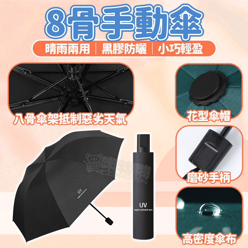 Mimi Shopping Umbrella Folding Umbrella, , large