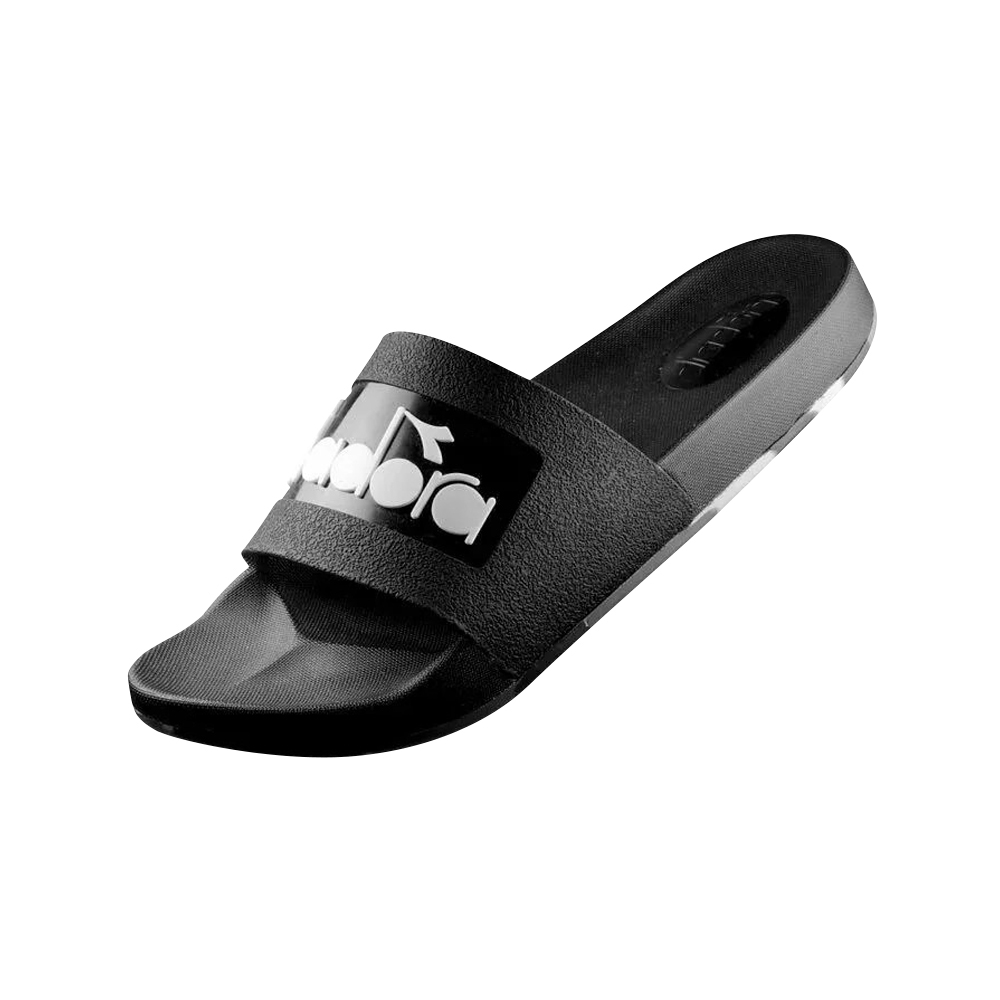 DIADORA迪亞多那 時尚迷彩運動拖鞋 休閒 逛街 簡約 時尚 混色 不吸汗 好穿脫 舒壓 服貼 耐磨 止滑 迷彩黑, , large