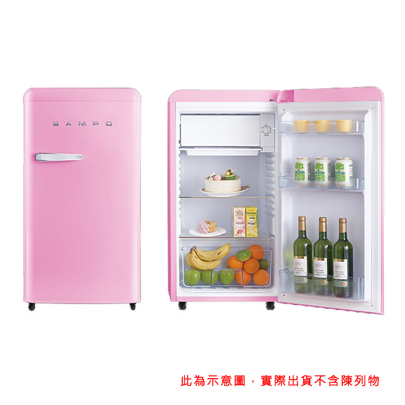 聲寶SR-C10歐風時尚單門冰箱99L, , large