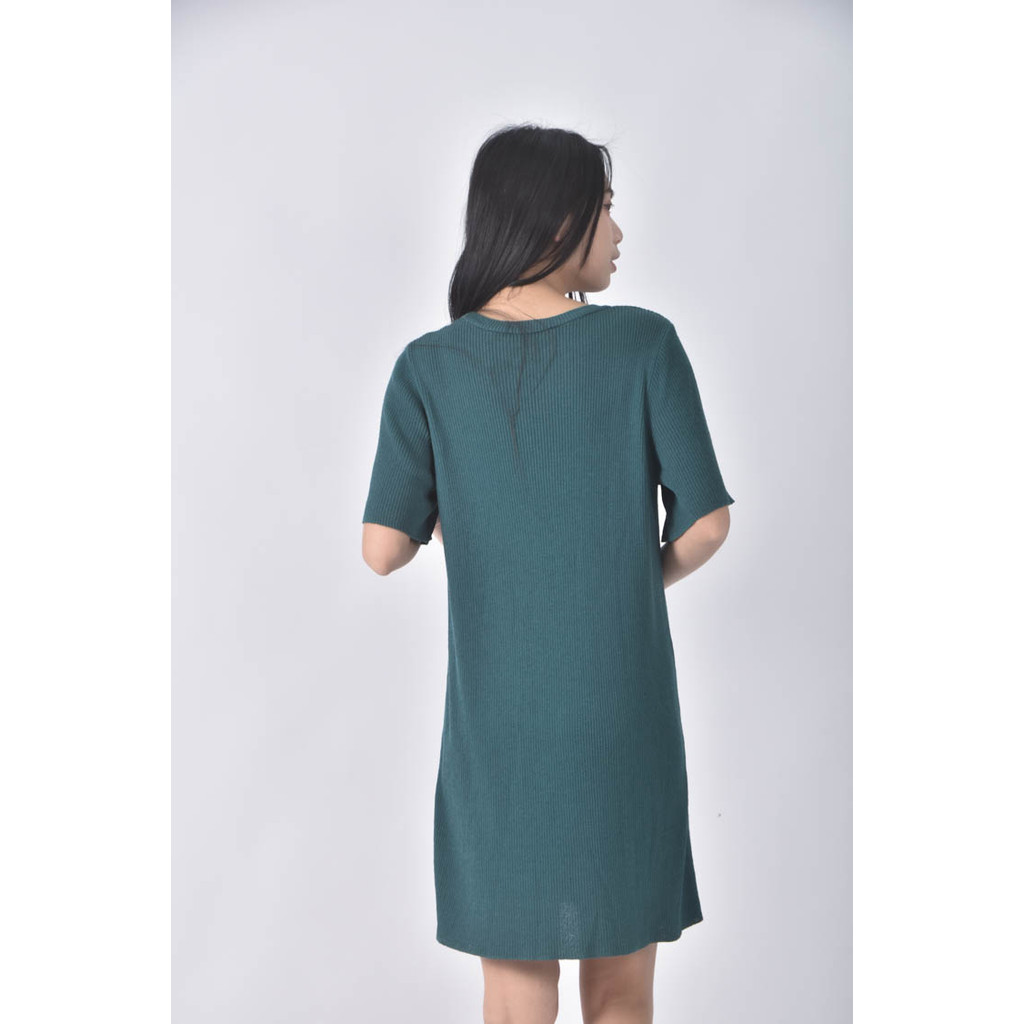 (L) zara綠色洋裝二手衣, , large