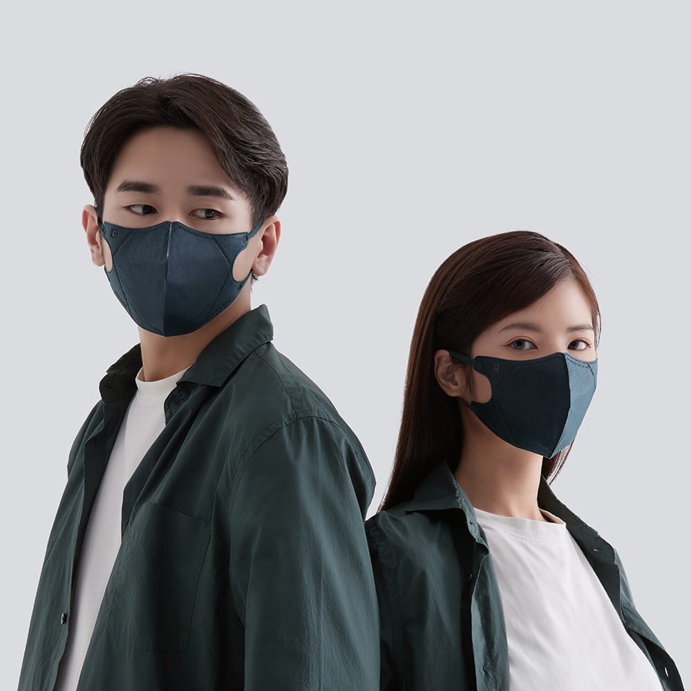 【Blue Eagle】Minimalist Black Series N95 3D Adult Medical Face Mask (3 Colors Mix ) 30 pack, , large