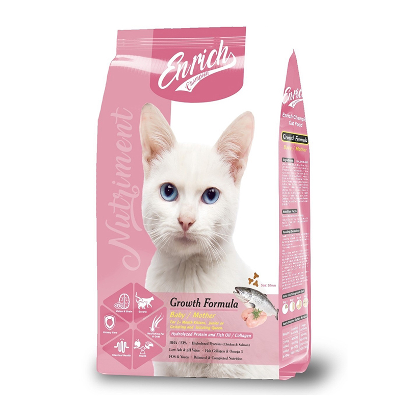 【Enrich Champion EC滿冠】貓飼料8kg-幼/母貓（成長配方）, , large