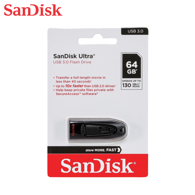 【SanDisk】Ultra CZ48 64G USB 3.0 隨身碟 高速 130MB/s, , large