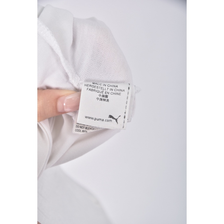 (M) puma質感飲料白色短袖上衣二手衣, , large