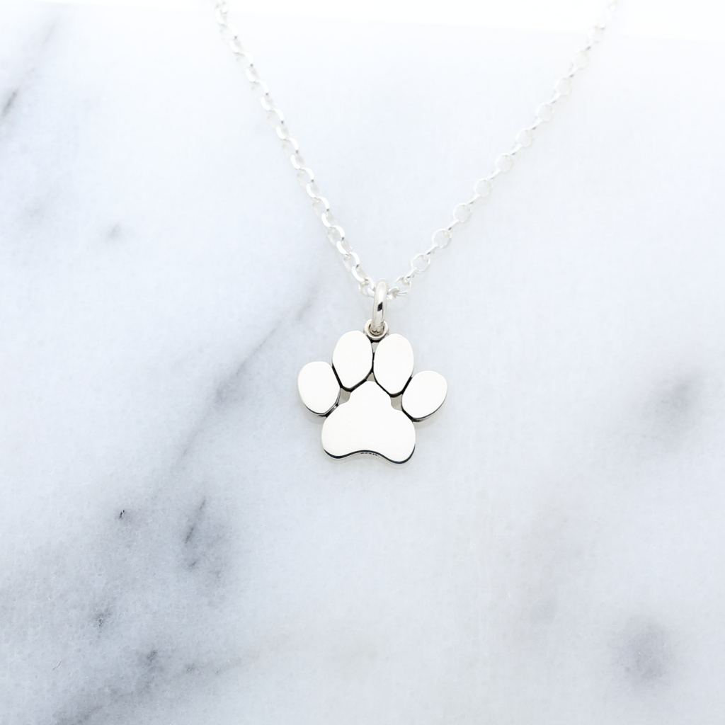 【Angel & Me】Cat Dog Paw (Large) s925 sterling silver necklace Birthday gift, , large