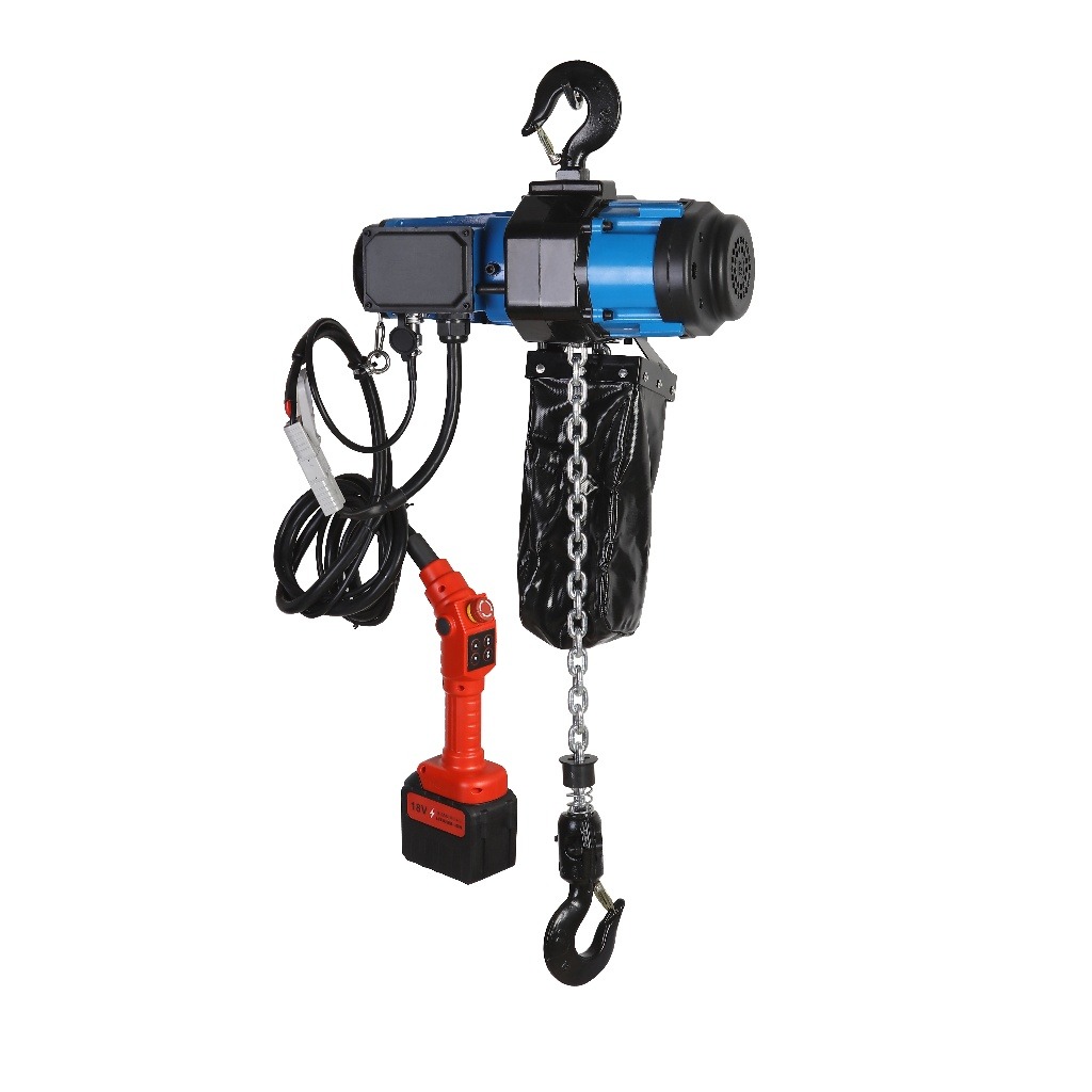 WIN五金 松盈牌 18V充電式電動鍊條吊車<ENH-2000-6M>電動吊車 環鏈吊車 電動絞盤 鍊條吊車 電動吊機 環鏈葫蘆, , large