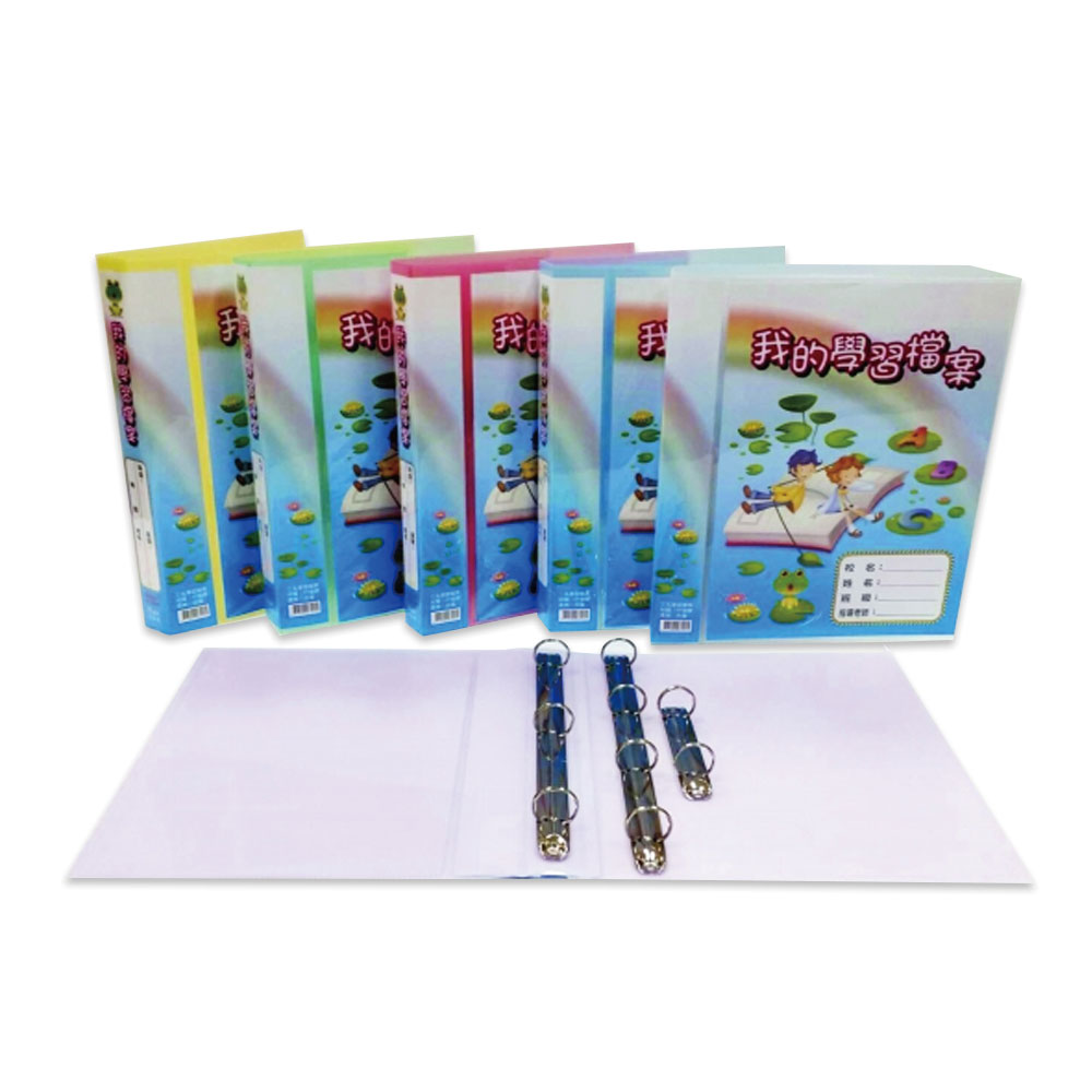 【新德牌】P.P 三孔學習檔案資料夾 12本 / 箱 07-401 - 白, , large