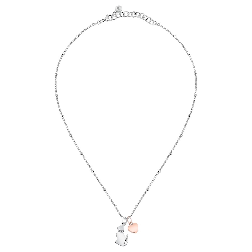 【MORELLATO】Talismani 不鏽鋼愛的貓語項鍊 SAVL05, , large