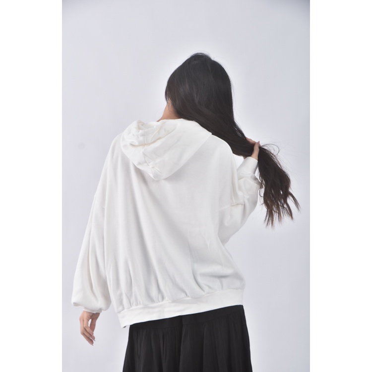 (F) lego質感連帽白色長袖上衣二手衣, , large