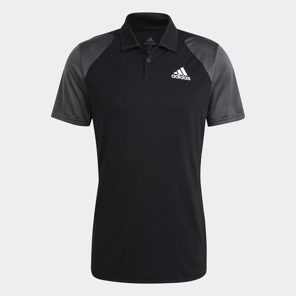 Adidas Club Polo 男 短袖 網球 比賽 運動 休閒 舒適 吸濕 排汗 黑灰 [GL5437], , large