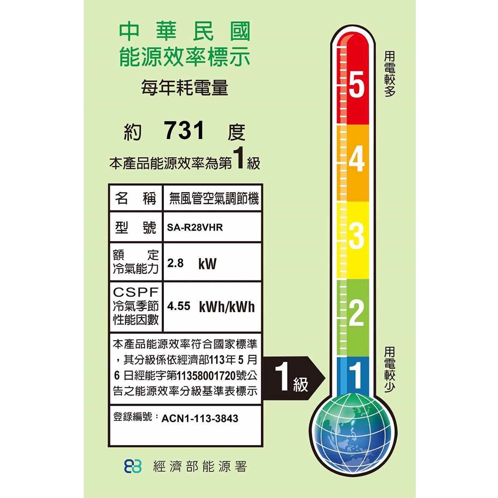 SANLUX 台灣三洋 R32變頻冷暖 右吹窗型冷氣 SA-R28VHR, , large