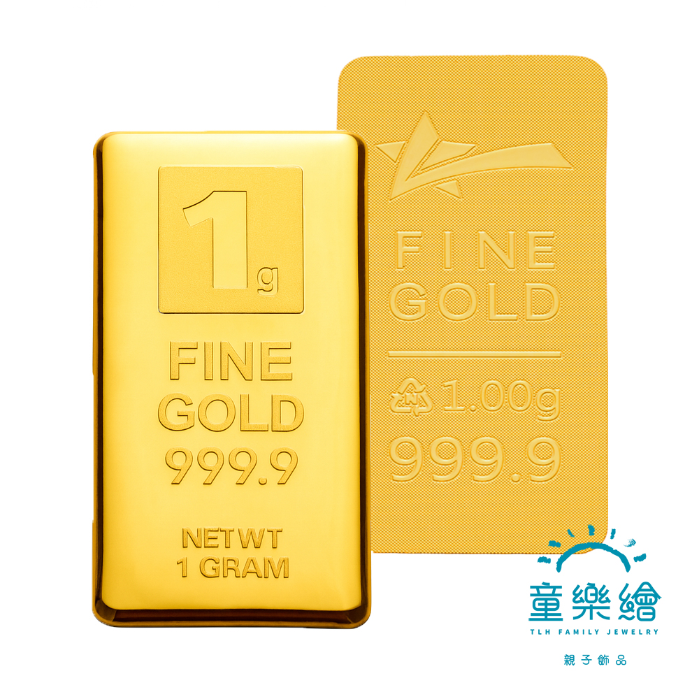 【童樂繪金飾】黃金9999純金 1克 1g金條 幸運星LuckyStar (一公克金塊 投資/收藏/保值), , large