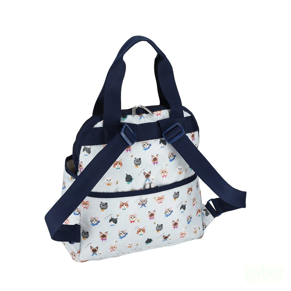 LeSportsac Double Trouble Backpack 手提兩用 後背包 媽媽包 送禮-晴空貓語, , large