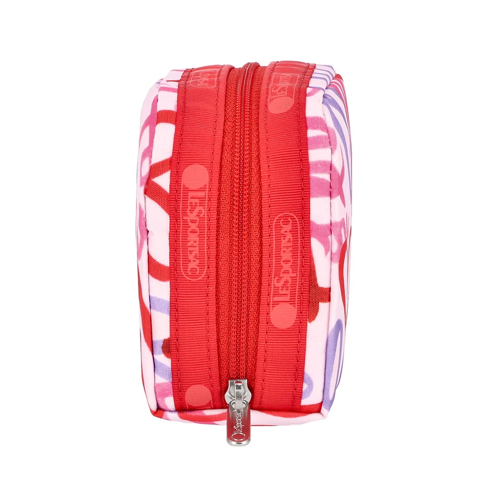 |快速出貨|Lesportsac Square Cosmetic 方形收納化妝包/ 愛情便條手繪風, , large