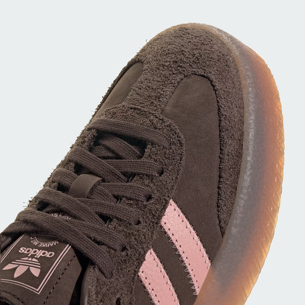 Kixpress-Adidas 愛迪達 Sambae W 女 運動休閒鞋 德訓鞋 復古鞋 穿搭 棕 粉紅 [JI2744], , large