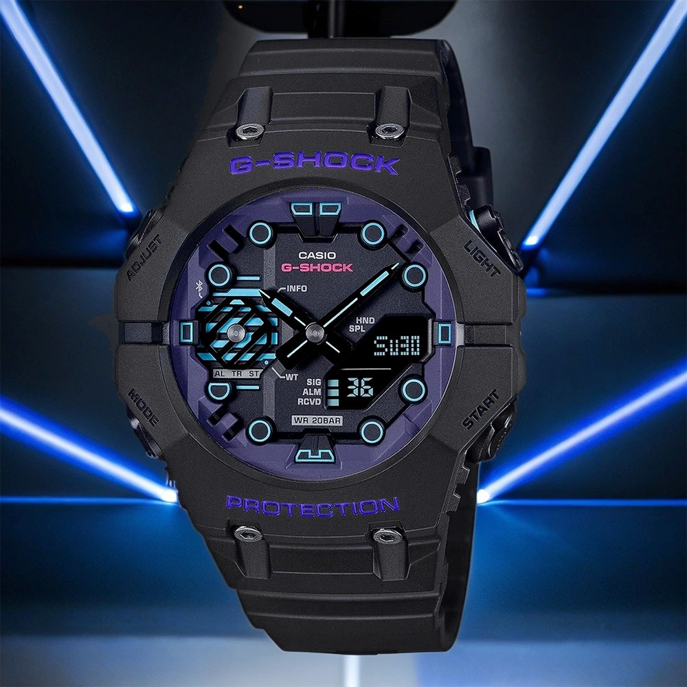 CASIO 卡西歐 G-SHOCK 科幻系列 藍芽手錶 GA-B001CBR-1A, , large