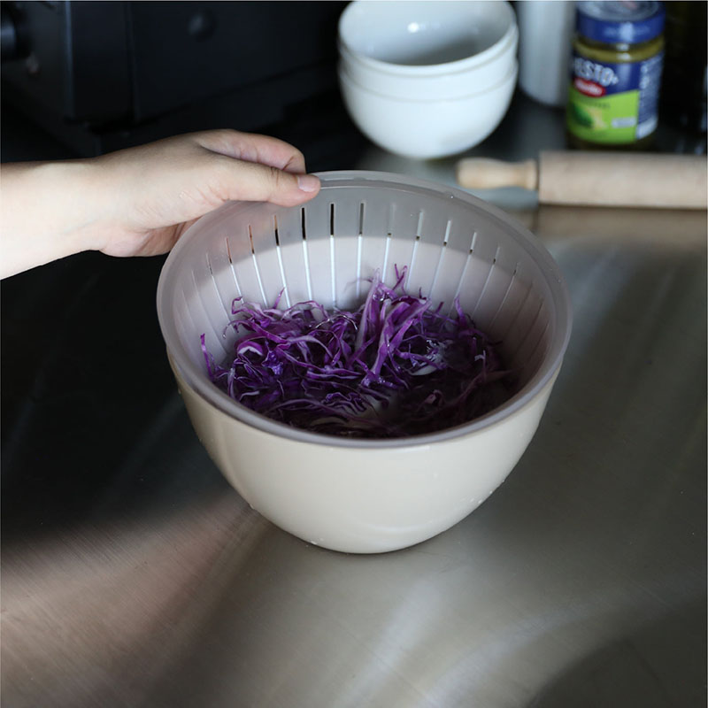 ANTIBACTERIAL HEAT-RESISTANT BOWL&COLANDER 5PCS/SET, , large