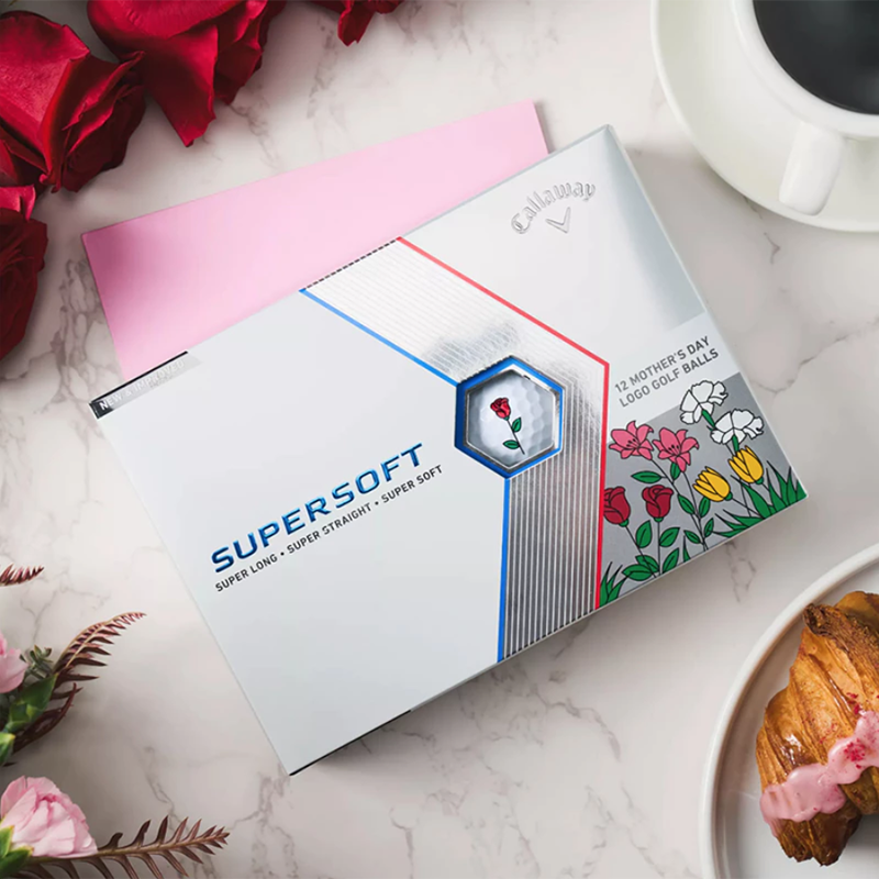 Callaway 玫瑰高爾夫球 Supersoft 12入/盒 花卉 高爾夫禮物 母親節禮物, , large
