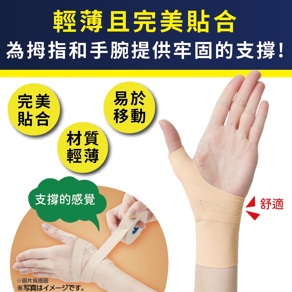 日本製【CERVIN】輕薄拇指護腕套~ 布施接骨院醫師研發監製 男女左右適用, , large