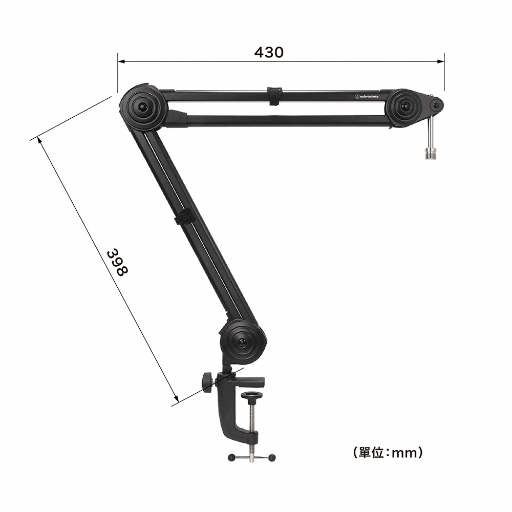 Audio-Technica 鐵三角 AT8700J 夾式懸臂麥克風支架【敦煌樂器】, , large