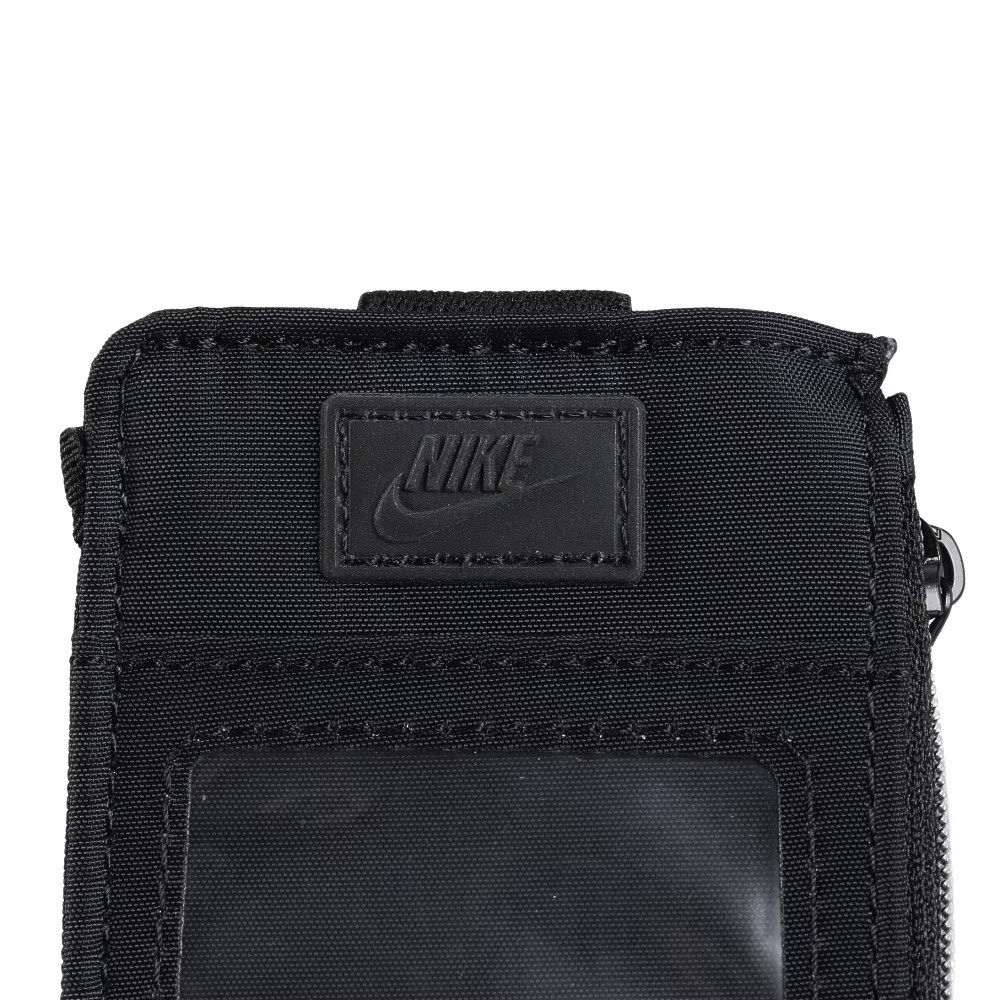 NIKE TECH STATEMENT 證件零錢掛繩 證件夾 卡夾 票卡夾 證件套 零錢包 可拆式 耐用 防潑水 黑 米, , large
