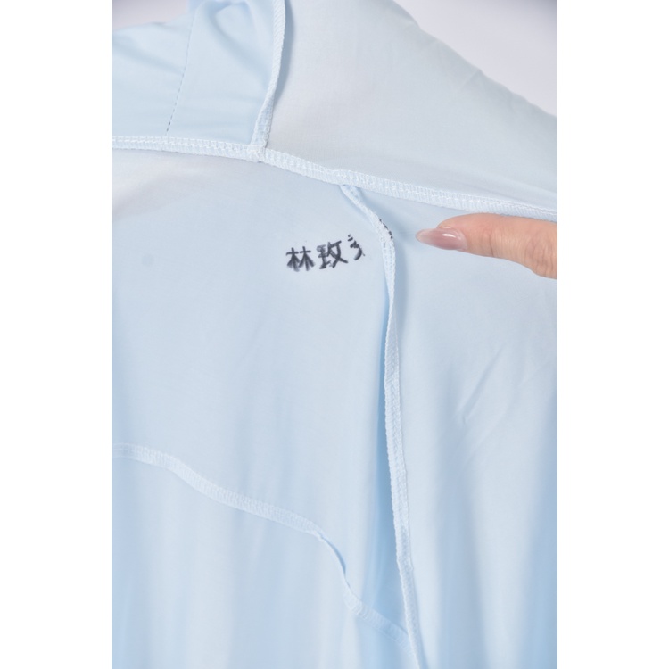 (M) 運動質感涼感防曬連帽藍色外套二手衣, , large