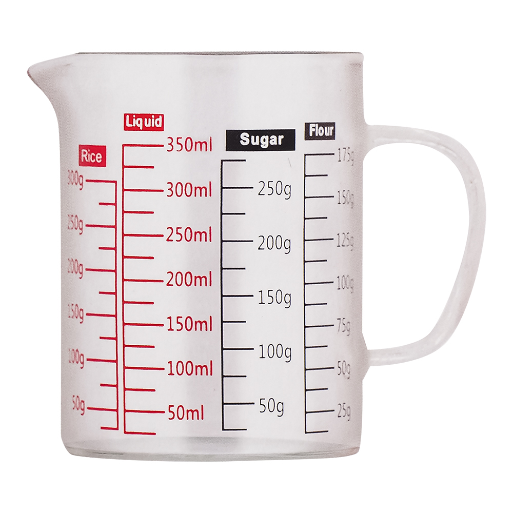 寶馬牌玻璃多功能量杯-350ml-1入, , large