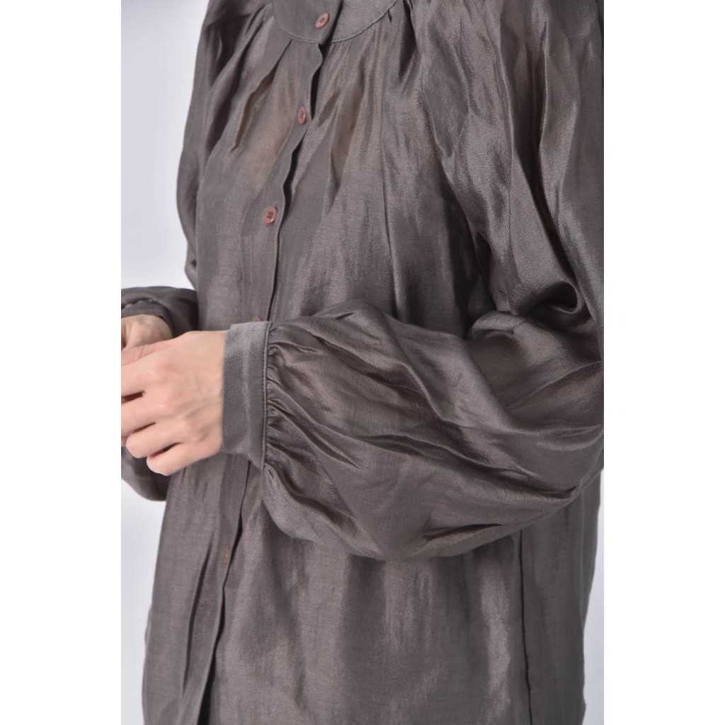 (M) tion韓牌排扣黑色長袖上衣二手衣, , large