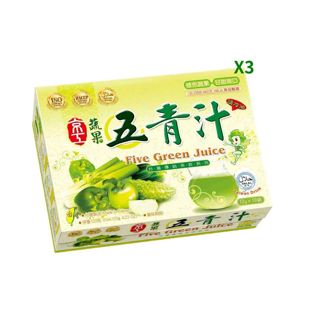 【京工】 蔬果五青汁 12g*30包 即沖即飲 常温 素食, , large