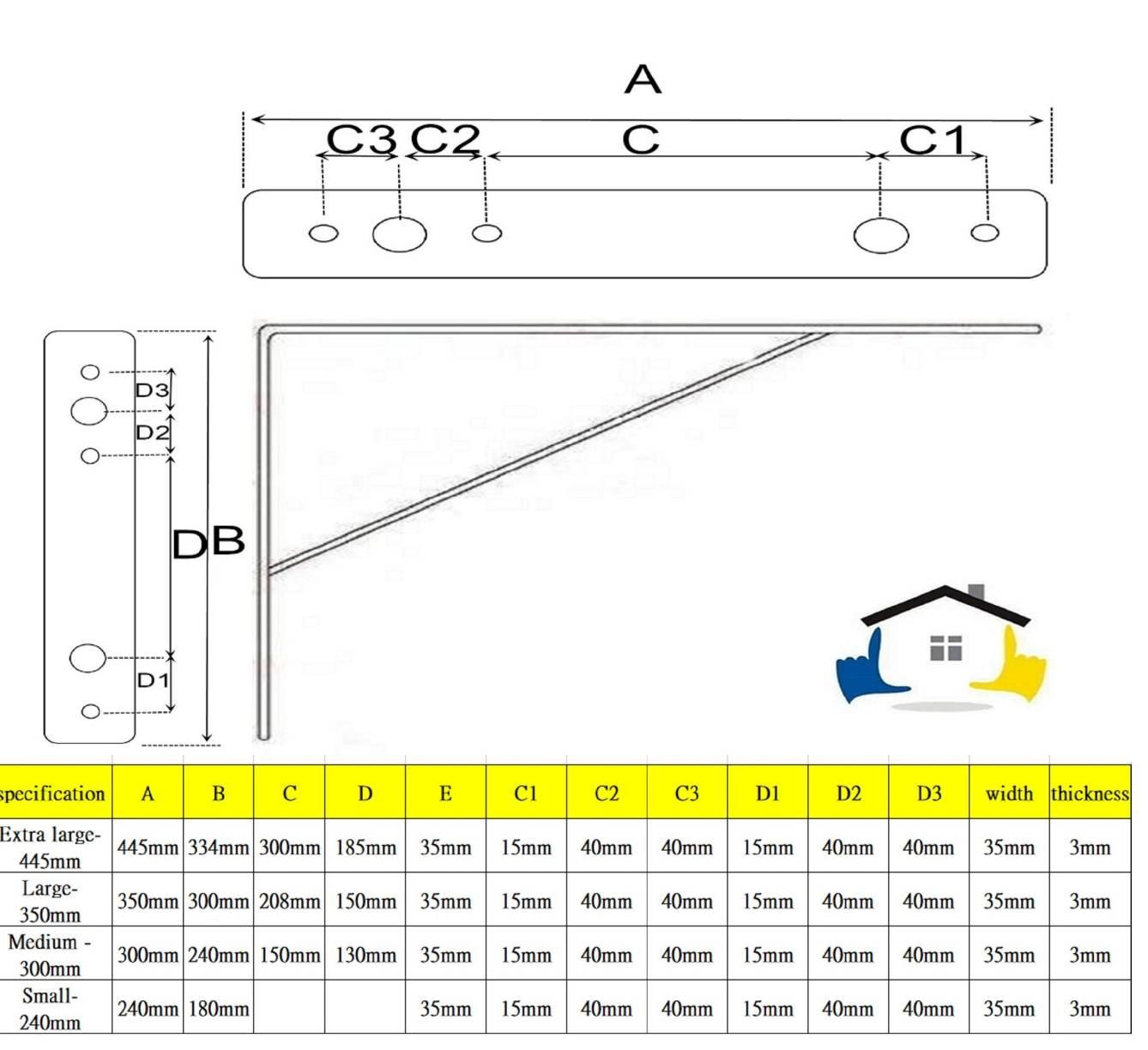 台灣 1955 city Shelf bracket, , large