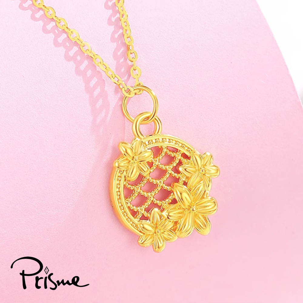 【Prisme Gold】黃金項鍊 捕夢網 鍊墜項鍊 (金重：約0.08錢±0.03), , large