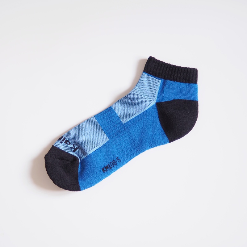 [Kaimei Cotton] 6 pairs set, MIT made in Taiwan, high quality and all-round, Kaimei’s exclusive high-efficiency deodorizing sports socks, classic blue style, , large