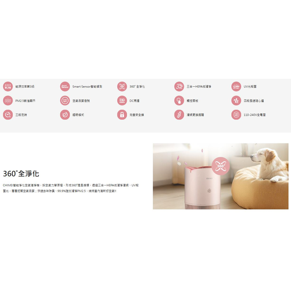奇美淨花心智能淨化清淨機  AP-50HUGN薄荷綠, , large