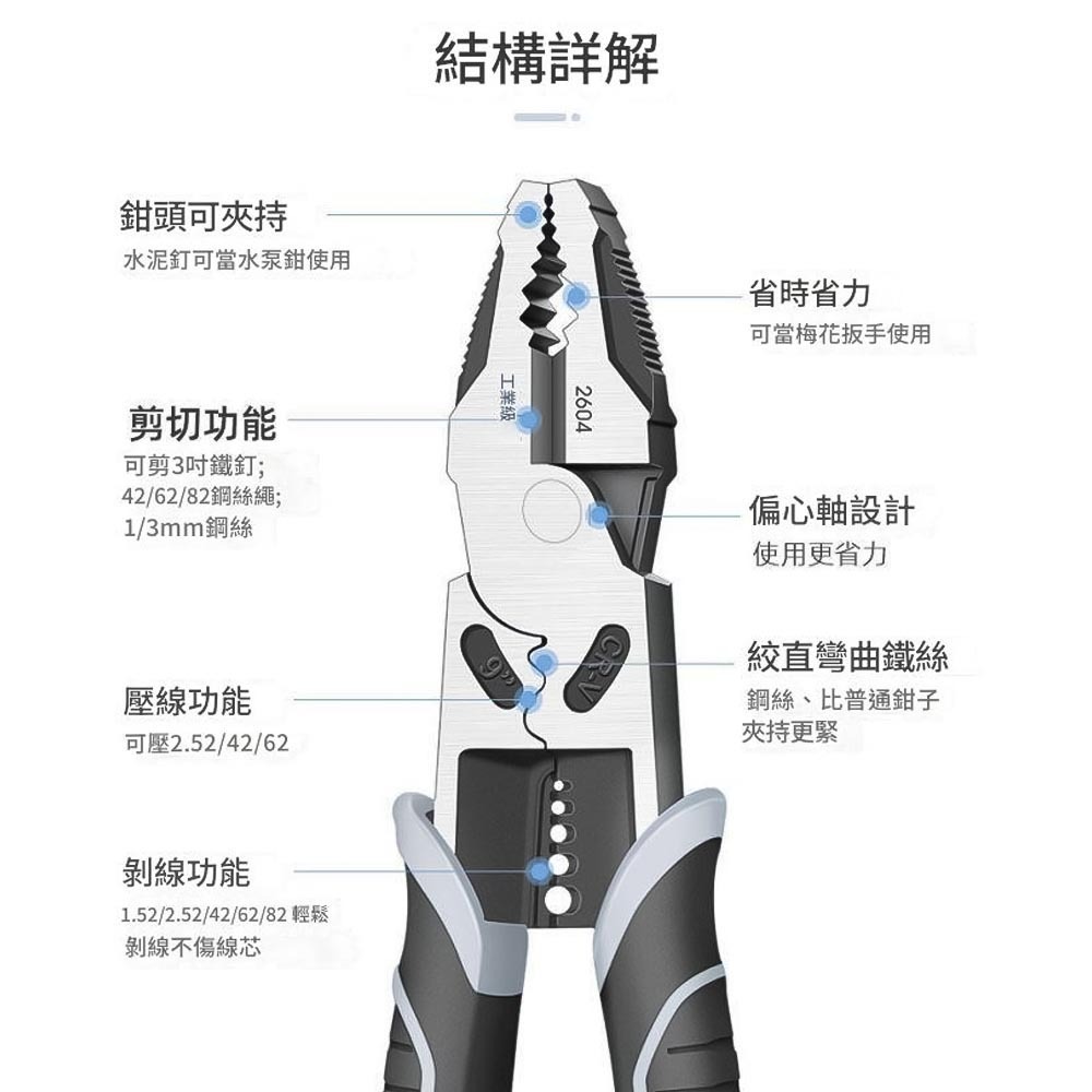 9-inch wire cutters, , large