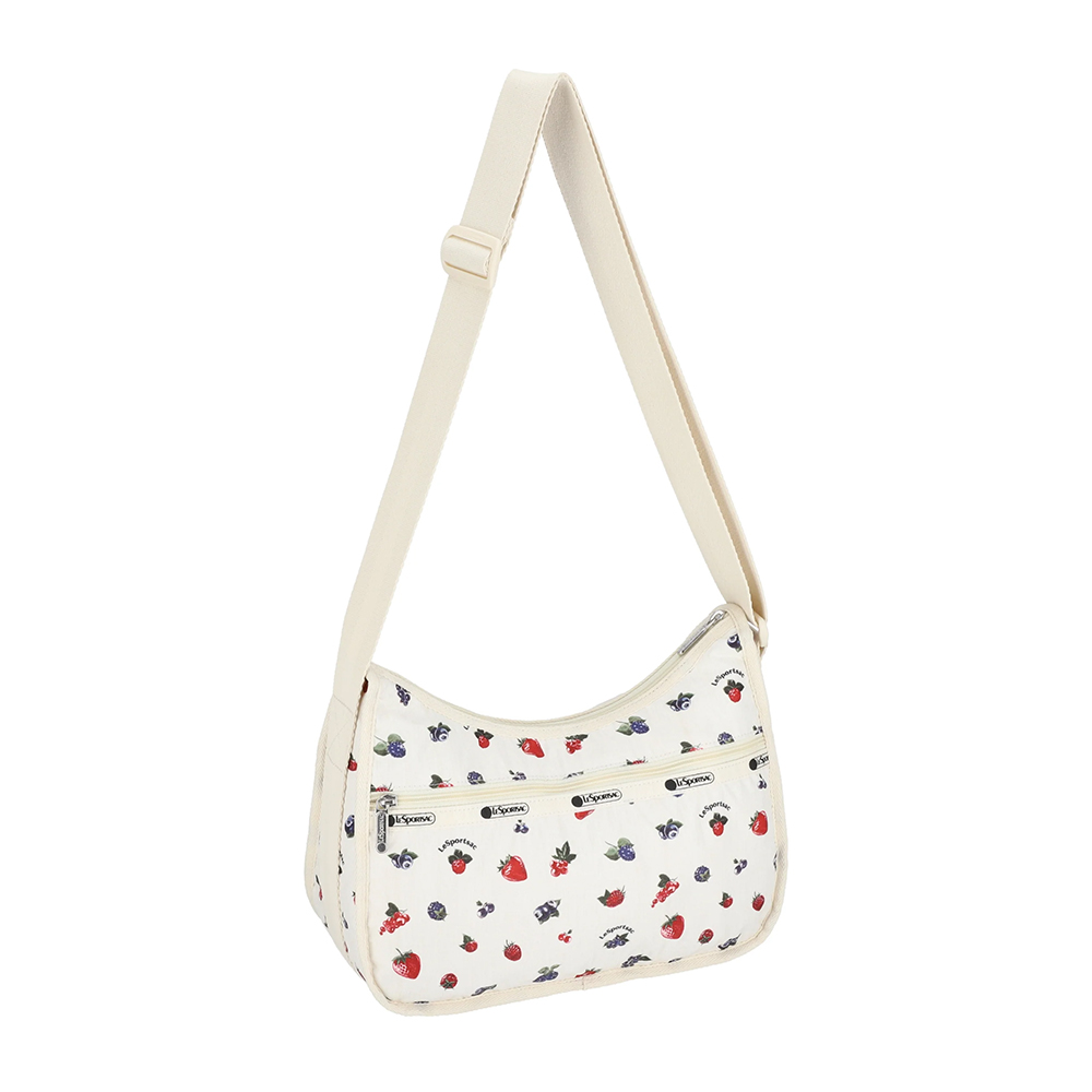 Lesportsac Classic Hobo 經典斜背包 側背包 旅用通勤包 送禮 禮物 推薦 女包(奶油莓果), , large