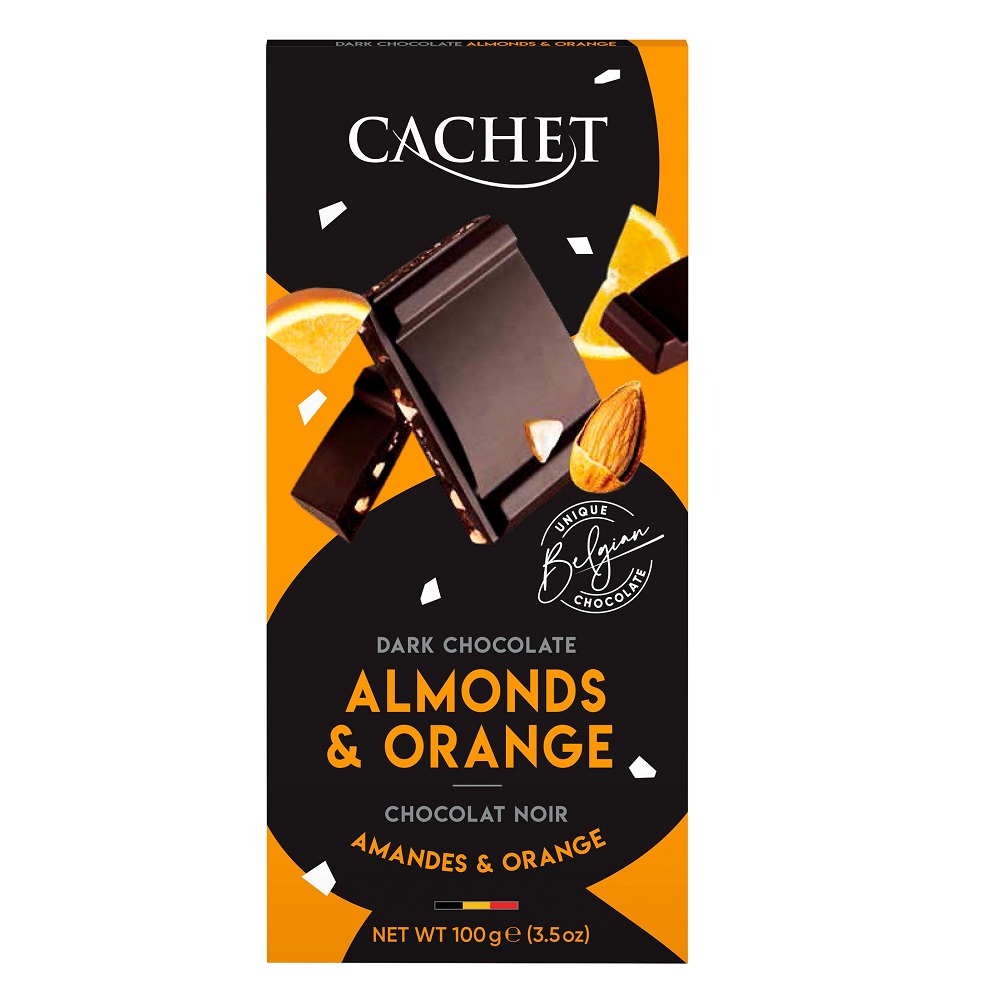 CACHET ORANGE CHOCOLATE WITH ALMONDS, , large